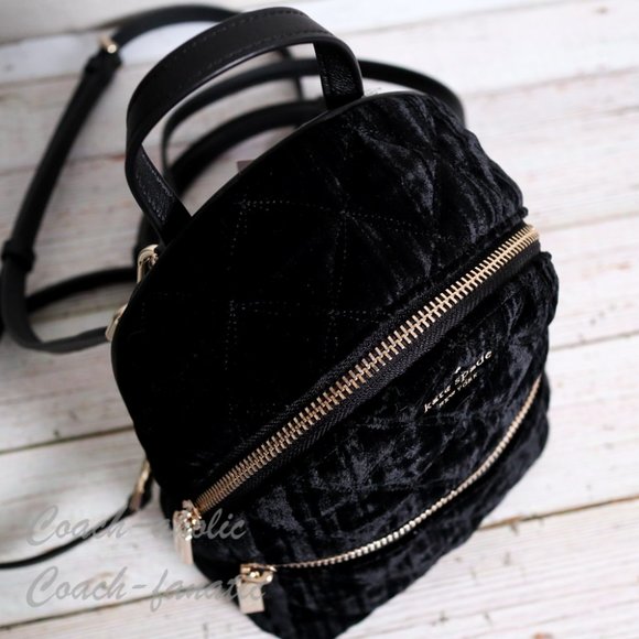 kate spade Bags Nwt Kate Spade Natalia Velvet Mini Backpack Poshmark